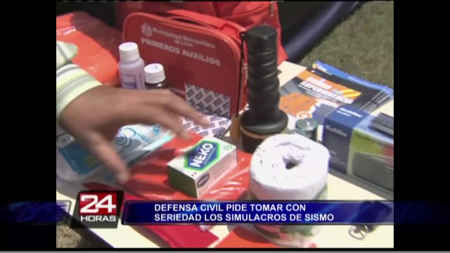 Defensa Civil pide a la población tomar con seriedad los simulacros de sismo