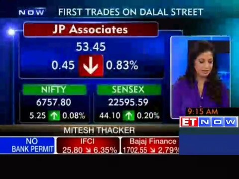 Nifty, Sensex open in green; IDFC, Wockhardt up
