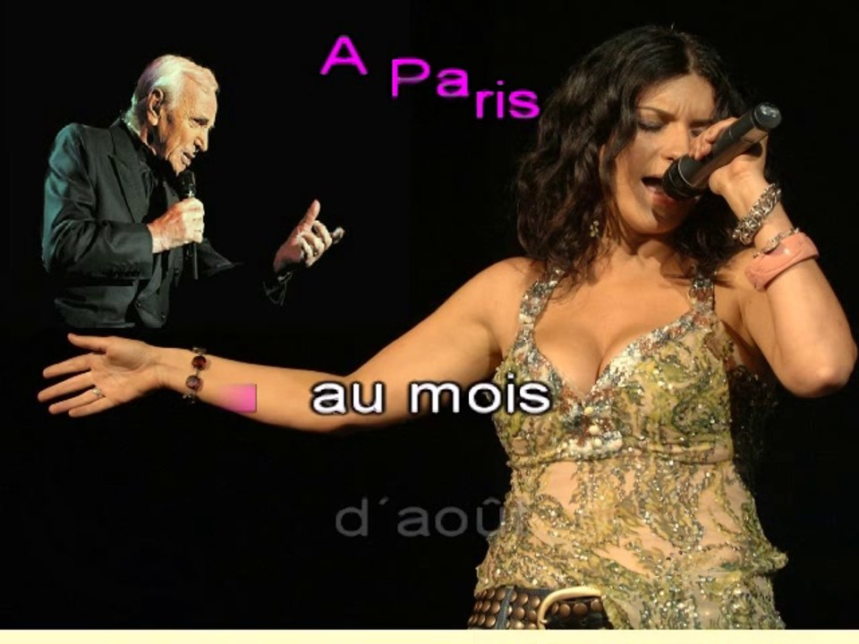 Paris Au Mois D Aout Charles Aznavour Laura Pausini