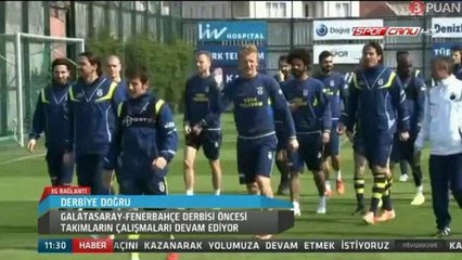 Fenerbahçe Galatasaray derbisinin hazırlıklarını sürdürdü