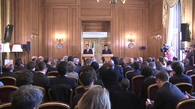 Londra - Conferenza stampa congiunta Renzi - Cameron (01.04.14)