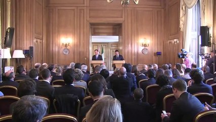 Londra - Conferenza stampa congiunta Renzi - Cameron (01.04.14)