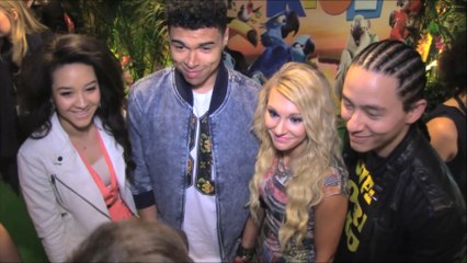 NVS do weird bird sounds on the red carpet for Rio 2