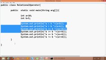 java programming tutorial 12 relatinal Operator (sindhi)