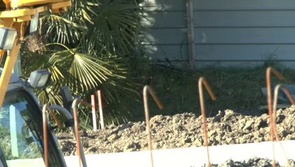 LES  W-D.D. MICHOU NEWS - 22 23-24 FEVRIER 2014. LE CHANTIER DU STADE NAUTIQUE PENDANT LE CALME DOMINICAL ! ET LE LUNDI MATIN...