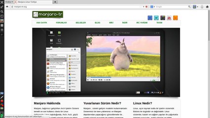 Manjaro Linux Netbook Sürümü