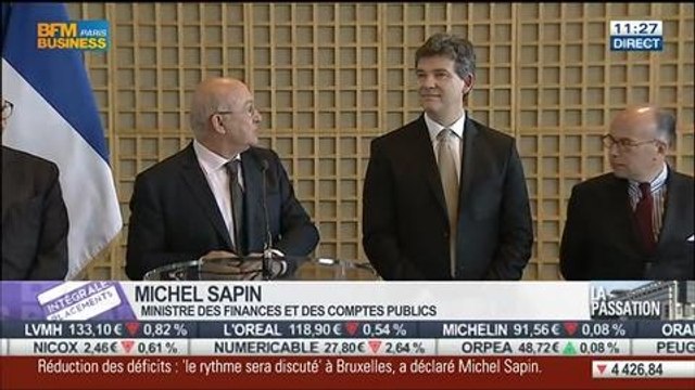 Édition spéciale: Passation de pouvoir: discours de Michel Sapin – 03/04