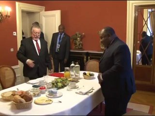 Audience entre le Président et André Flahaut, Président de l'Assemblée Nationale de Belgique