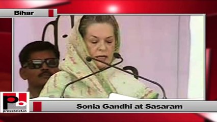 Download Video: Sonia Gandhi addresses election rally at Sasaram,(Bihar)