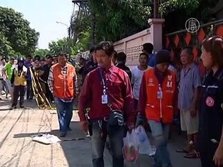 Скачать видео: Таиланд: бытовой взрыв военной бомбы