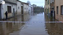 El río Águeda se desborda a su paso por Ciudad Rodrígo