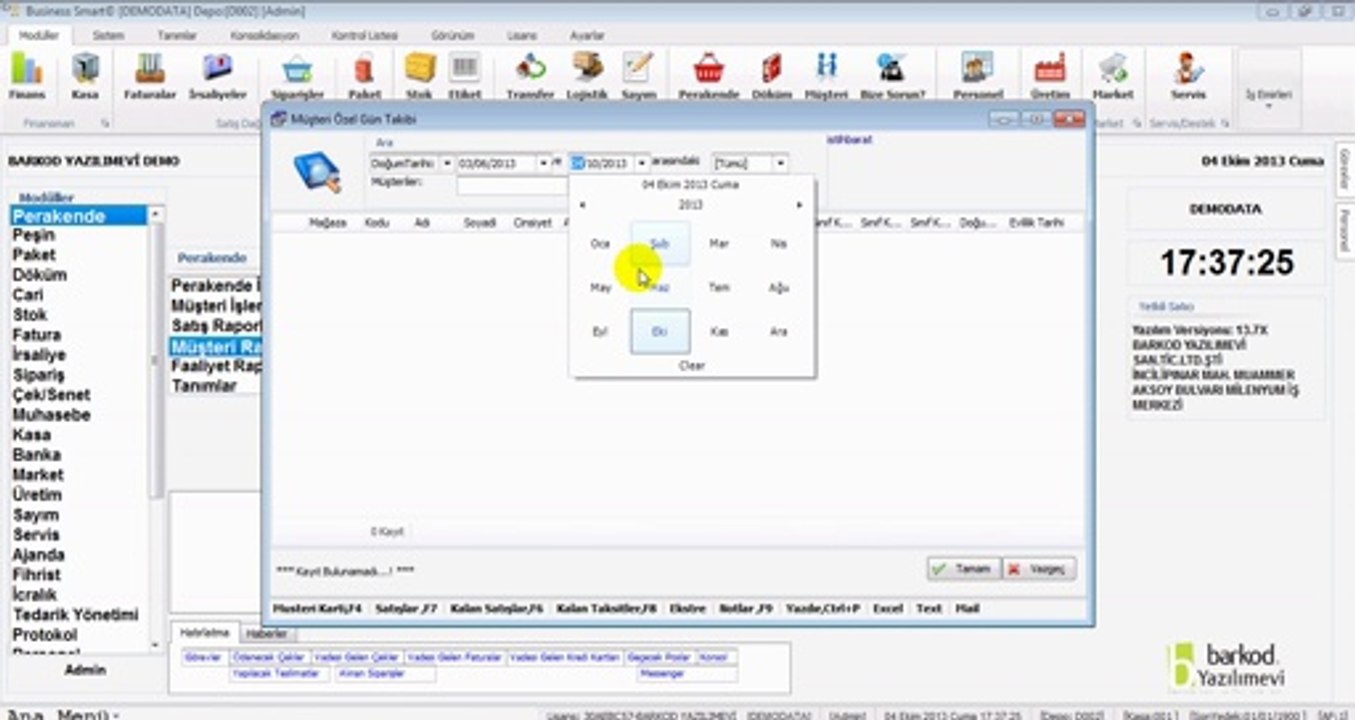 PERAKENDE MÜŞTERİ KUTLAMALARI