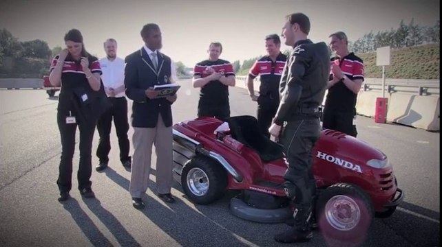 Insolite : 190 km/h au volant d'une tondeuse à Gazon Honda