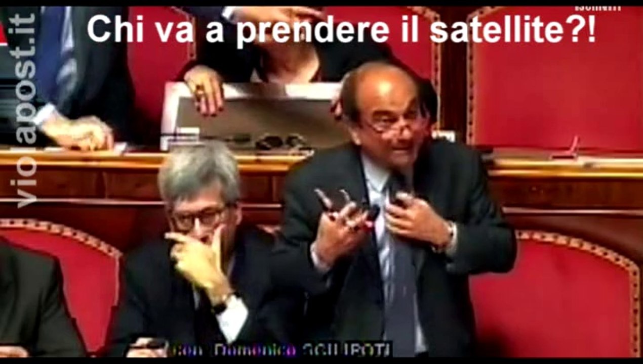 Scilipoti Show al Senato: "E se i satelliti del Muos cadono?"