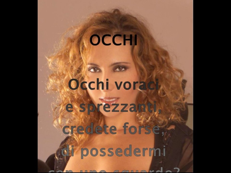Loredana Bontempi in "Poesie nude": "Occhi"