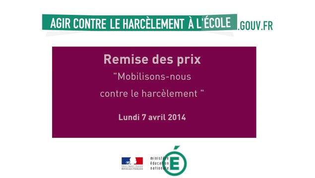 [ARCHIVE] Projets lauréats du prix mobilisons-nous contre le harcèlement au niveau national