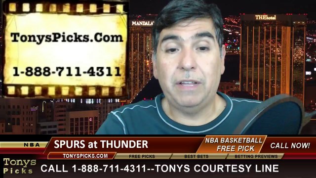 Oklahoma City Thunder vs. San Antonio Spurs Pick Prediction NBA Pro Basketball Odds Preview 4-3-2014