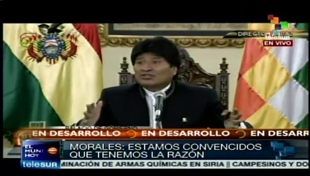 Habla pdte. Evo Morales sobre diferendo limítrofe con Perú