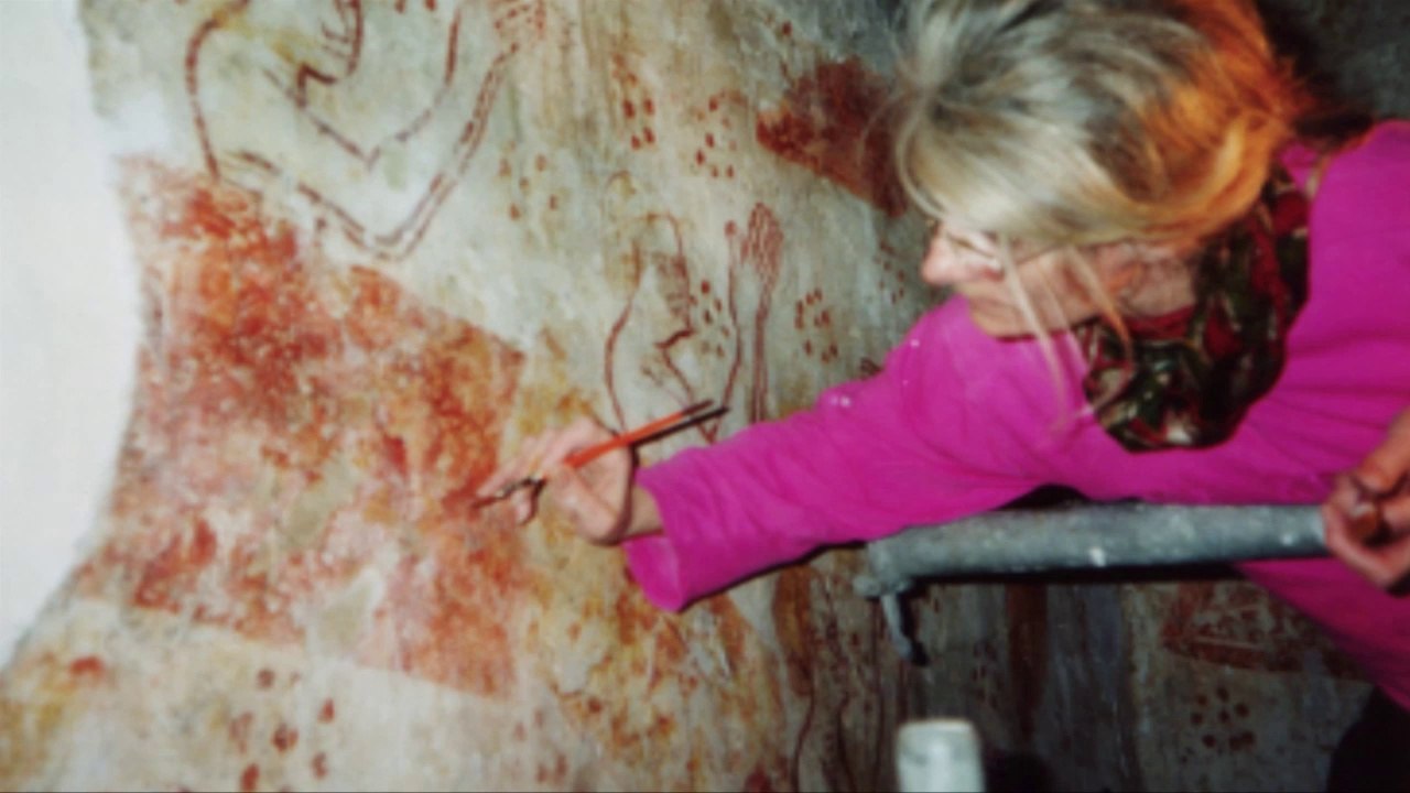 L'Eglise St Gobrien, 22400 Morieux, les fresques.