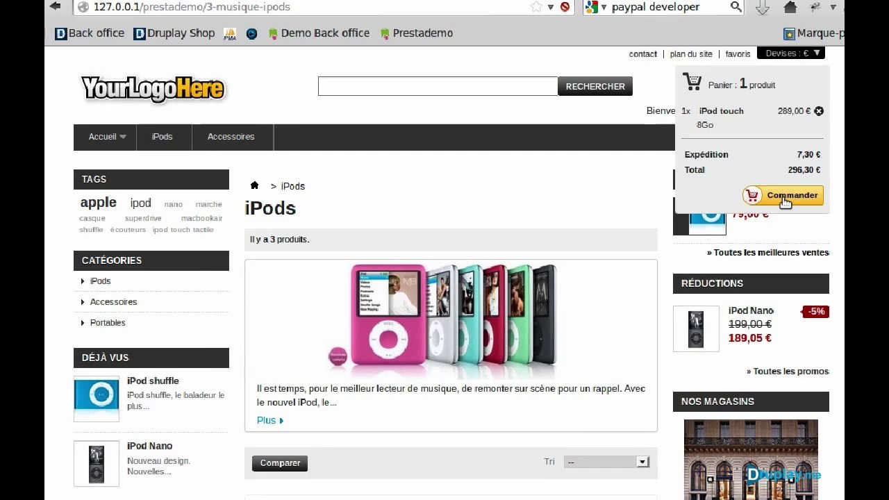 Prestashop 1.5 : configurer Paypal 1/2