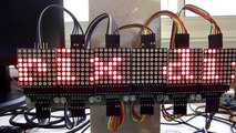 Journal lumineux - Matrice à LED et Raspberry Pi - Scrolling LED matrix display