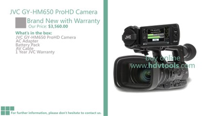 JVC GY-HM650 Price $3560 Brand New with Warranty