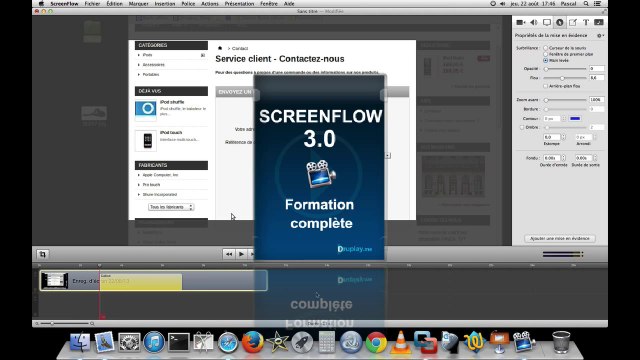 ScreenFlow, flouter des infos personnelles