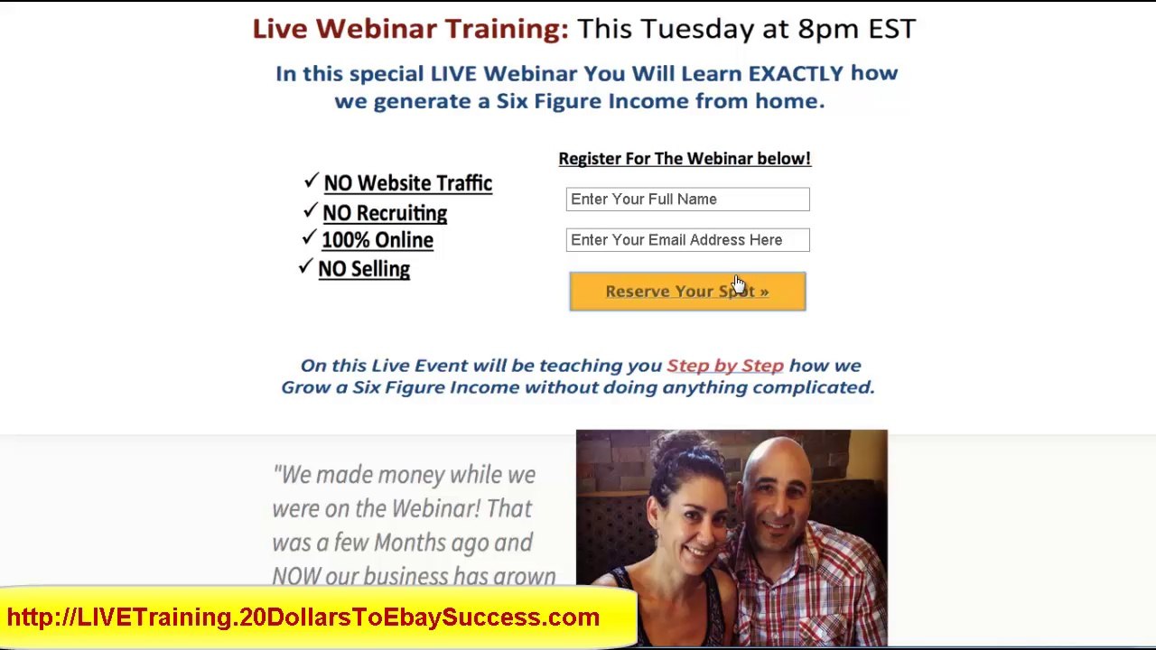You're Invited * Tuesdays LIVE Webinar Training 8PM/EST - Learn How To Make Money Online | DS Domination