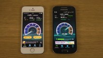 Samsung Galaxy S4 Mini vs. iPhone 5S iOS 7.1 Final - Internet Speed Test