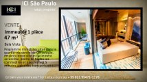 Résidence BC Bela Cintra - Appartement studio de 47 m² au T1 de 48 m² sur plan - Bela vista - São Paulo