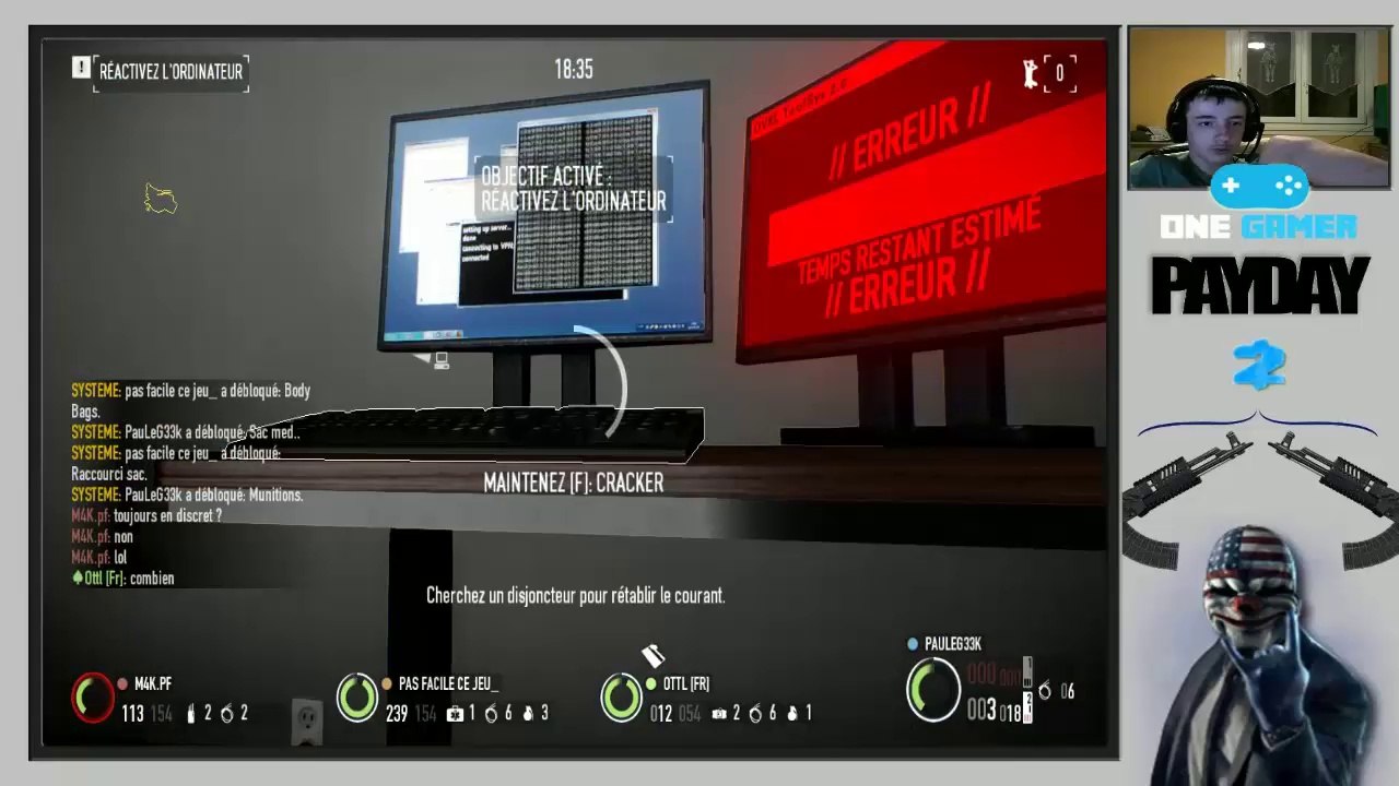 Rediffusion 29 mars - 20h00 Partie 5 PayDay 2