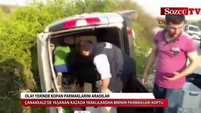 Kopan parmaklarını aradılar