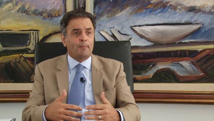 Aécio Neves: Quem for para o segundo turno será o favorito