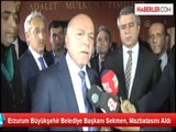 Erzurum Büyükşehir Belediye Başkanı Sekmen, Mazbatasını Aldı