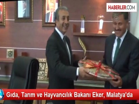Gıda, Tarım ve Hayvancılık Bakanı Eker, Malatya'da