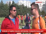 Hollanda ve İngiltere okçuluk milli takımları, Antalya'da kampa girdi