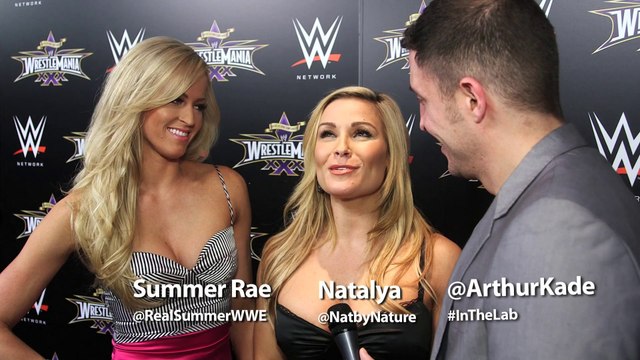 Wwe Summer Rae Porn - WrestleMania 30 with Total Divas Natalya & Summer Rae - video Dailymotion