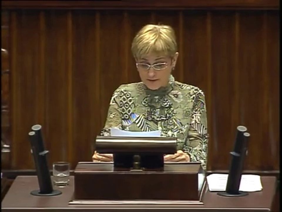 Poseł Janina Okrągły - Wystąpienie z dnia 03 kwietnia 2014 roku.