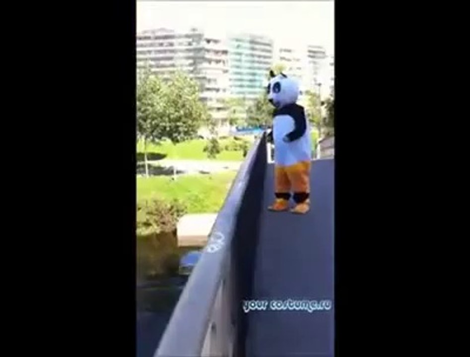 Funny fight : mascott VS drunk Russian!