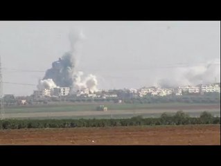 تفتناز قصف عنيف بالطيران الحربي على تفتناز الله اكبر  Taftanaz heavy shelling on military aviation Taftanaz Allahu Akbar