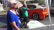 Crazy old guy dancing during auto tunning show...