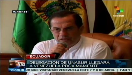 Misión de Unasur espera que avance diálogo de paz en Venezuela