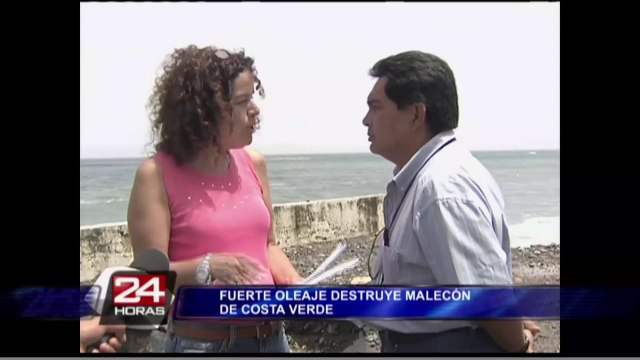 Barranco: malecón de la Costa Verde fue destruido por fuerte oleaje