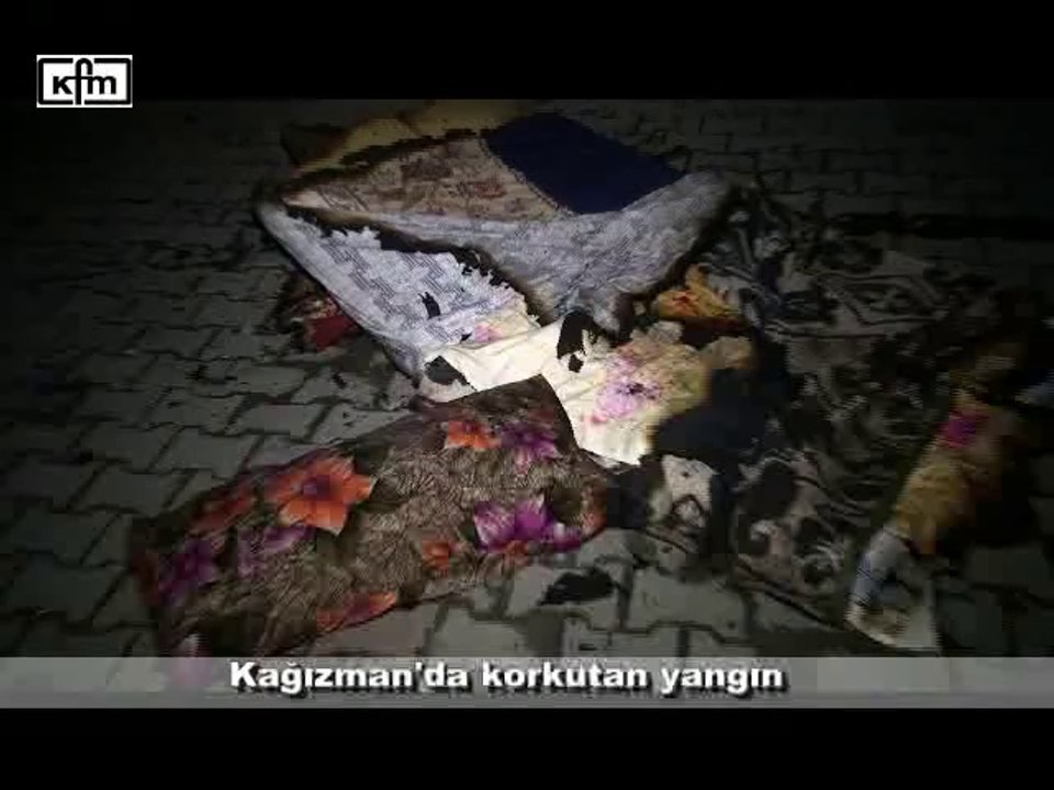 kağızman korkutan yangın
