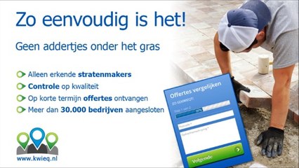 Stratenmaker vind u snel via Kwieq!