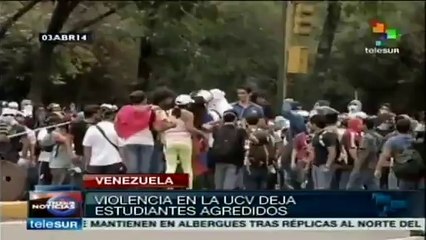 Agreden a estudiantes en la Universidad Central de Venezuela