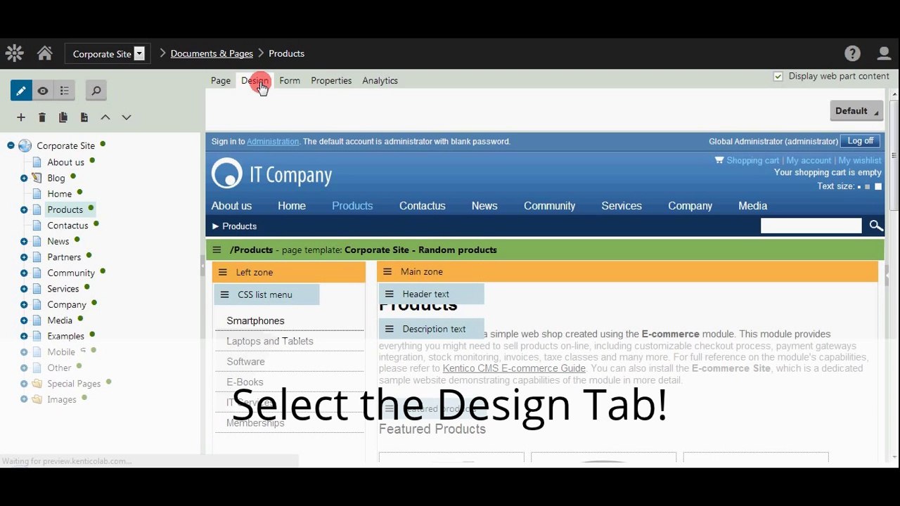 Adding E-Commerce Featured Products in Kentico 8