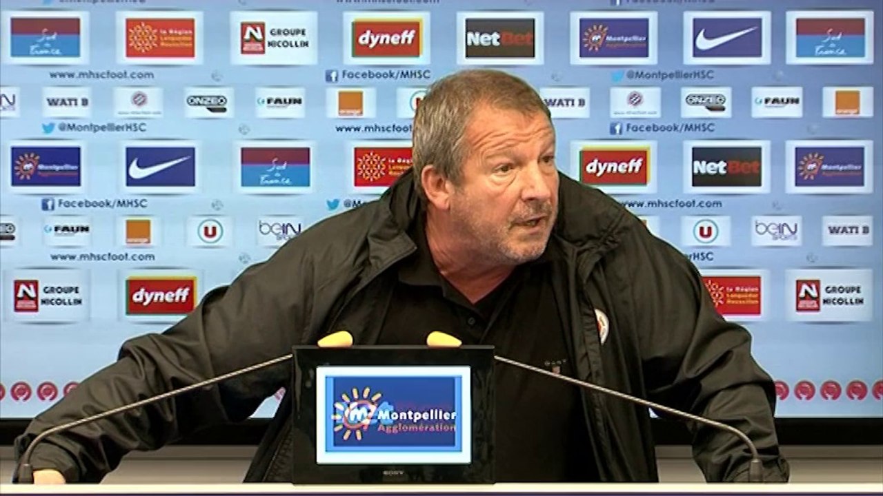 Rolland Courbis avant EAG-MHSC (32e journée L1)