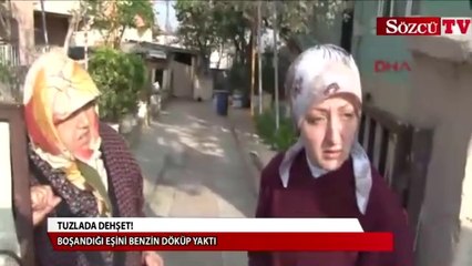 Download Video: Boşandığı eşini benzin döküp yaktı