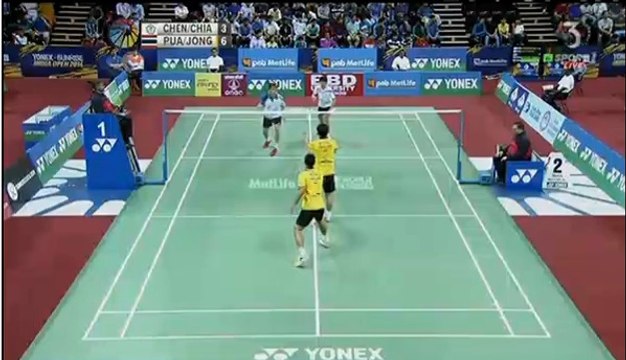 Yonex Sunrise India Open 2014: Maneepong/Niphitpon VS Chen/LU Set1